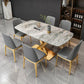 Modern Style Sintered Stone Kitchen Set with Table and Upholstered Chairs Clearhalo 'Dining Room Sets' 'Dining Tables & Seating' 'dining_room_set' 'furn' 'furn_dining_room_set' 'Furniture' 'furniture_dining_room_set' 'Kitchen & Dining Furniture' 'kitchen&dining_furn' 'kitchen' 1200x1200_4435480c-e270-4820-b08d-573a0ad62620