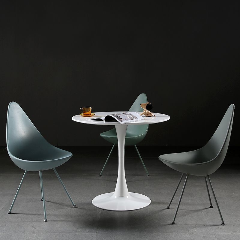 Metal Contemporary Round Dining Table Wood Top Table with Tulip Clearhalo ' dining_table' 'Dining Tables & Seating' 'Dining Tables' 'furn' 'furn_dining_table' 'Furniture' 'furniture_dining_table' 'Kitchen & Dining Furniture' 'kitchen&dining_furn' 'kitchen' 'kitchen_dining_table' 1200x1200_4435e423-a155-4f30-9886-1c0e3b0c0baa
