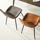 Scandinavian Style Faux Leather Dining Chairs Solid Back Armless Chairs for Home Clearhalo ' kitchen&dining_furn' 'Dining Chairs' 'Dining Tables & Seating' 'dining_chair' 'furn' 'furn_dining_chair' 'Furniture' 'furniture_dining_chair' 'Kitchen & Dining Furniture' 'kitchen' 1200x1200_44385d5d-cdb2-453d-becc-0753194427ab