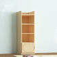Contemporary Floor Closed Back Book Shelf Wooden Home Shelf Bookcase with Shelves