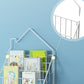 Modern Metal Bookshelf Etagere Open Shelf Bookcase in Black/White/Blue/Green/Pink