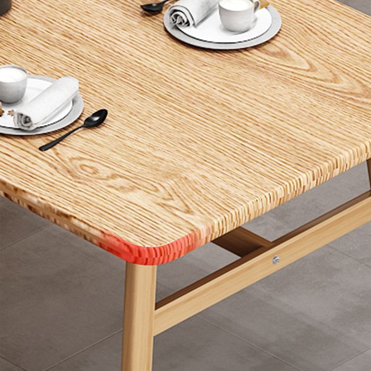 Modern Wood Rectangle Shape Dining Furniture 4 Wood Legs Table Formal for Dining Room Furniture Clearhalo 'Dining Room Sets' 'Dining Tables & Seating' 'dining_room_set' 'furn' 'furn_dining_room_set' 'Furniture' 'furniture_dining_room_set' 'Kitchen & Dining Furniture' 'kitchen&dining_furn' 'kitchen' 1200x1200_44393a9b-396b-4a94-91ef-4e20c2081c9f