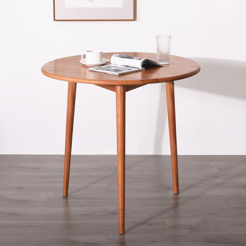 Round Furniture Contemporary Style Solid Wood Dining Room Collection with 4 Legs Clearhalo 'Dining Tables & Seating' 'Dining Tables' 'dining_table' 'furn' 'furn_dining_table' 'Furniture' 'furniture_dining_table' 'Kitchen & Dining Furniture' 'kitchen' 'kitchen_dining_table' 1200x1200_4439edcd-7053-4382-aae5-374689bb8474