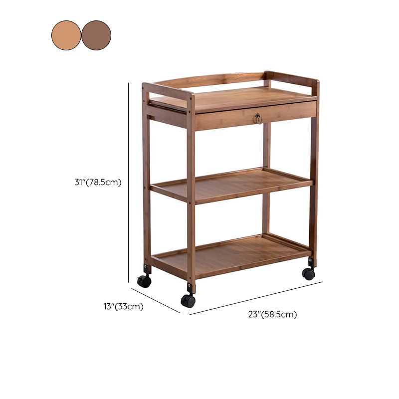 Rotolare casa da pranzo cucina carrello moderno carrello da cucina in legno