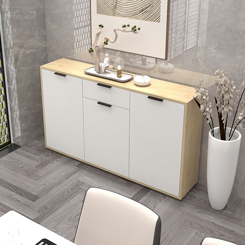 Sideboard in legno ingegnerizzato per la parte contemporaneo bianco per sala da pranzo