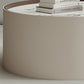 Contemporary Coffee Table Round Slate Drum Coffee Cocktail Table