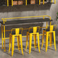 Yellow Iron Wood Bar Stool Industrial Style Low Back 29.53" Counter Stool with Square Seat Clearhalo 'Bar Furniture' 'Bar Stools' 'bar_stools' 'furniture_bar_stools' 'Kitchen & Dining Furniture' 'kitchen&dining_furn' 'kitchen' 'kitchen_furn' Furniture' 1200x1200_443c08bb-765e-47e7-b50a-e7c0b26b7241
