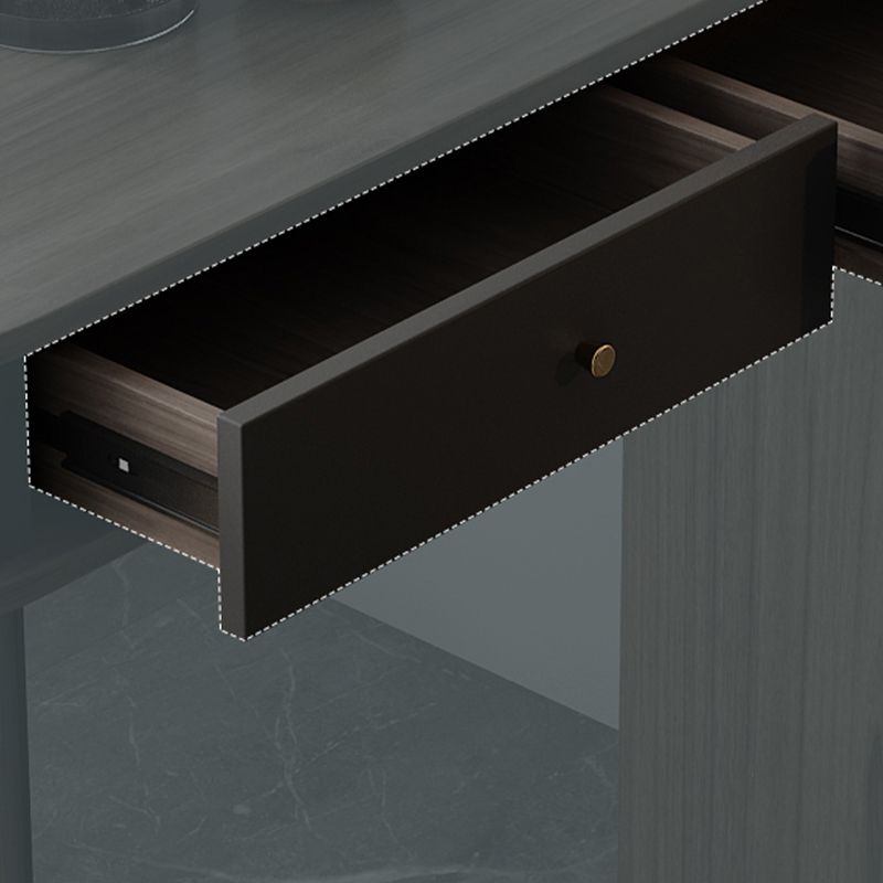 Ellipse Shape Bar Table Storable Table with Wine Holder for Living Room Clearhalo 'Bar Furniture' 'Bar Tables' 'bar_tables' 'furn' 'furn_bar_tables' 'Furniture' 'Kitchen & Dining Furniture' 1200x1200_443e0bae-3e14-4938-ad75-fc0fad9a0081