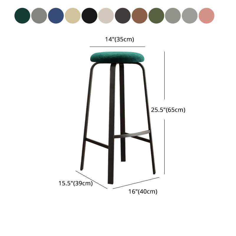 Modern Stackable Footrest Barstool Matte Finish Upholstered Home Stool Clearhalo 'Bar Furniture' 'Bar Stools' 'bar_stools' 'furn' 'furn_bar_stools' 'Furniture' 'furniture_bar_stools' 'Kitchen & Dining Furniture' 1200x1200_443e1cfe-4780-4388-8bbe-e7e3e61da845