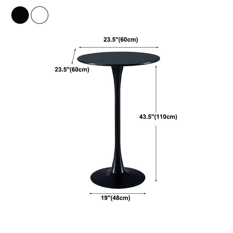 Industrial Iron Bar Table Round Top Indoor 41.3"H Bistro Table with Pedestal Clearhalo 'Bar Furniture' 'Bar Tables' 'bar_tables' 'furn' 'furn_bar_tables' 'Furniture' 'furniture_bar_tables' 'Kitchen & Dining Furniture' 'kitchen&dining_furn' 'kitchen' 1200x1200_443f2db2-219f-490d-a40b-bc1b941f0261