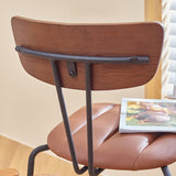 Industrial Metal Dining Side Chair Home Wishbone Armless Cushioned Side Chair Clearhalo ' kitchen&dining_furn' 'Dining Chairs' 'Dining Tables & Seating' 'dining_chair' 'Furniture' 'furniture_dining_chair' 'Kitchen & Dining Furniture' 'kitchen' 1200x1200_443f318d-7036-44b8-9e2a-5f8386984d0b