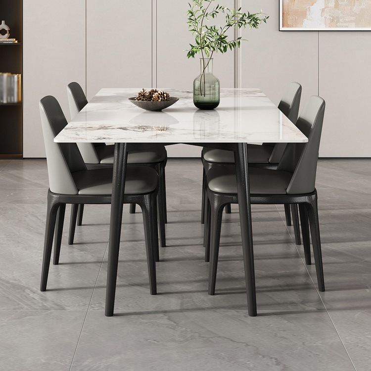Modern Style Sintered Stone Dining Table Set 1/4/5/7 Pieces Dining Set for Kitchen Clearhalo 'Dining Room Sets' 'Dining Tables & Seating' 'dining_room_set' 'furn' 'furn_dining_room_set' 'Furniture' 'furniture_dining_room_set' 'Kitchen & Dining Furniture' 1200x1200_443ff9bd-7a1c-413b-b7dc-9a634b0440c6
