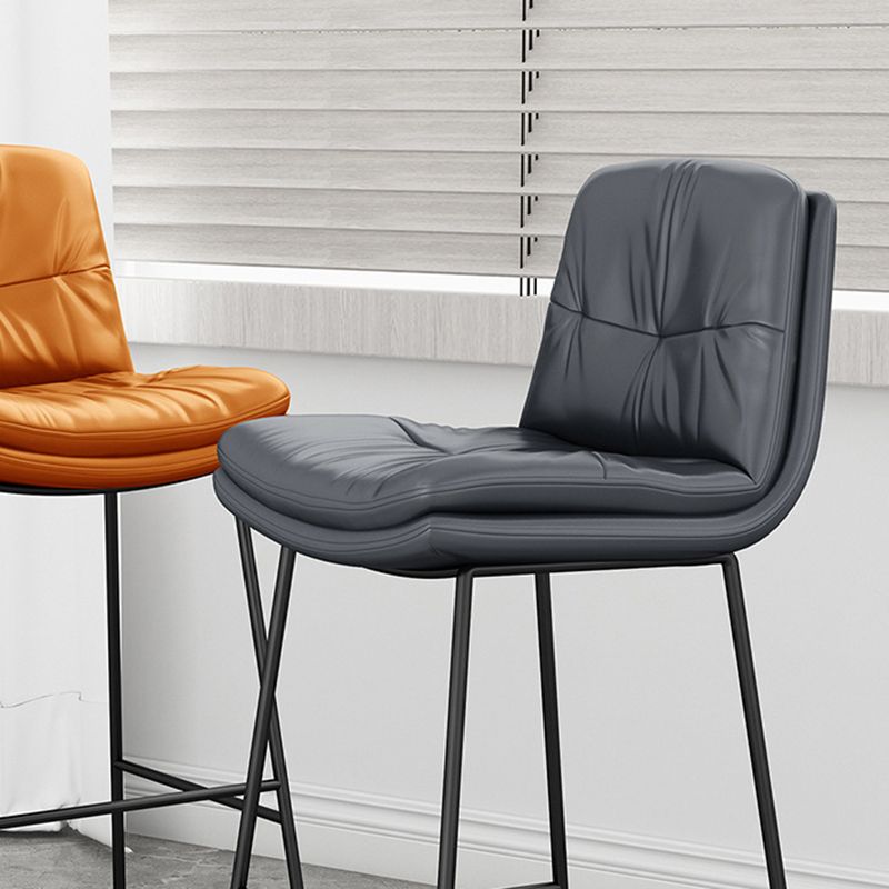 Indoor Leather Bar Stool Low Back Footrest Bucket Counter Stool with Cushion Clearhalo 'Bar Furniture' 'Bar Stools' 'bar_stools' 'furn' 'furn_bar_stools' 'furniture_bar_stools' 'Kitchen & Dining Furniture' 'kitchen&dining_furn' 'kitchen' 'kitchen_furn' Furniture' 1200x1200_4440a3be-588b-4cdf-89e6-0b132d1502f3