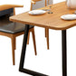 Industrial 1/2/5 Pieces Furniture Solid Wood Rectangle Dining Table Set in Brown