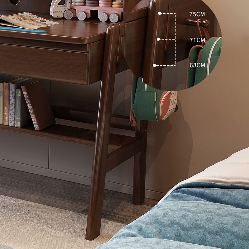 Rectangular Office Desk Adjustable Solid Wood Writing Desk in Matte Finish Clearhalo 'furn' 'furn_office_desk' 'Furniture' 'Office Desks' 'Office Furniture' 'office_desk' 1200x1200_4443b525-d816-4eac-9b4c-593611dd4280