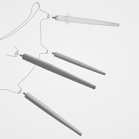 Contemporary Style Metal Dining Chair Dining Armless Side Chairs for Kitchen (Set of 2) Clearhalo ' kitchen&dining_furn' 'Dining Chairs' 'Dining Tables & Seating' 'dining_chair' 'furn' 'furn_dining_chair' 'Furniture' 'furniture_dining_chair' 'Kitchen & Dining Furniture' 'kitchen' 1200x1200_44441311-0cf6-4f03-b3c8-6b8924feeb98