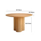 Modern Brown Wood Dining Table Round Dining Table for Kitchen