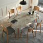 Solid Wood Mid-Century Modern Table Rectangle Sintered Stone Top Table with 4 Legs Clearhalo ' dining_table' 'Dining Tables & Seating' 'Dining Tables' 'furn' 'furn_dining_table' 'Furniture' 'furniture_dining_table' 'Kitchen & Dining Furniture' 'kitchen&dining_furn' 'kitchen' 'kitchen_dining_table' 1200x1200_44448fc3-35b4-41ad-be9e-24bc99ee081e