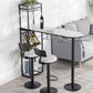 White Stone Bar Dining Table Traditional Luxury Bar Dining Table with Sled Base Clearhalo 'Bar Furniture' 'Bar Tables' 'bar_tables' 'furn' 'furn_bar_tables' 'Furniture' 'furniture_bar_tables' 'Kitchen & Dining Furniture' 1200x1200_44459ca2-cc11-4213-8398-df6226b4b4d9