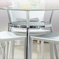 Glass Top Dining Table Modern Round Dining Table with 3 Legs Clearhalo 'Dining Tables & Seating' 'Dining Tables' 'dining_table' 'furn' 'furn_dining_table' 'Furniture' 'furniture_dining_table' 'Kitchen & Dining Furniture' 'kitchen' 'kitchen_dining_table' 1200x1200_4445da18-b956-49cc-89cb-fb0d8c20c341