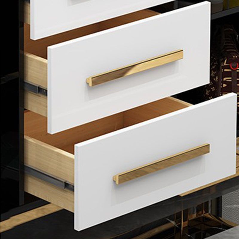 Glam Style Buffet Sideboard Stone Top Server with Door and Drawer Clearhalo 'buffet_sideboard' 'Buffets & Sideboards' 'furn' 'furn_buffet_sideboard' 'Furniture' 'Kitchen & Dining Furniture' 1200x1200_44474fc7-060c-4b81-826a-cc0ba8de6bec