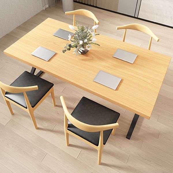 Industrial Pine Dining Room Set 1/4/5 Pieces Rectangle Dining Table Set Clearhalo 'Dining Room Sets' 'Dining Tables & Seating' 'dining_room_set' 'furn' 'furn_dining_room_set' 'Furniture' 'Kitchen & Dining Furniture' 1200x1200_44479bc9-4db5-4896-8a8e-0497c6624487