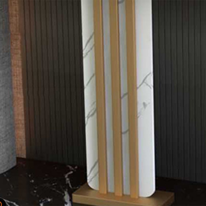 Rectangle Console Accent Table with Scratch Resistant Stone for Hall