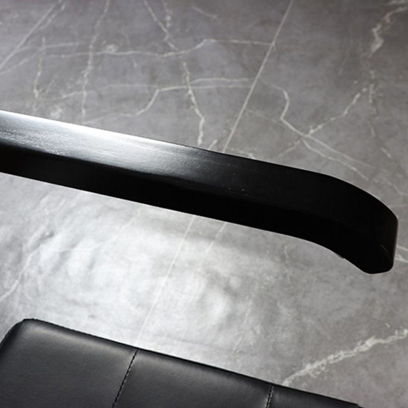 Mid Back Working Chair Moderne Holz ergonomische Task -Stuhl Keine Räder