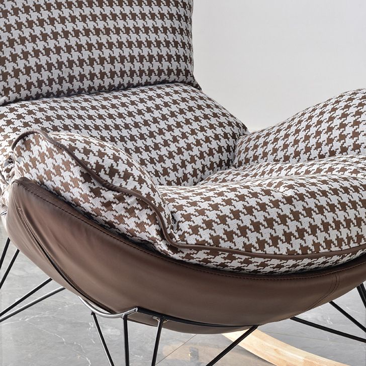 Plante à bascule de style contemporain chaise à bascule intérieure avec ottoman