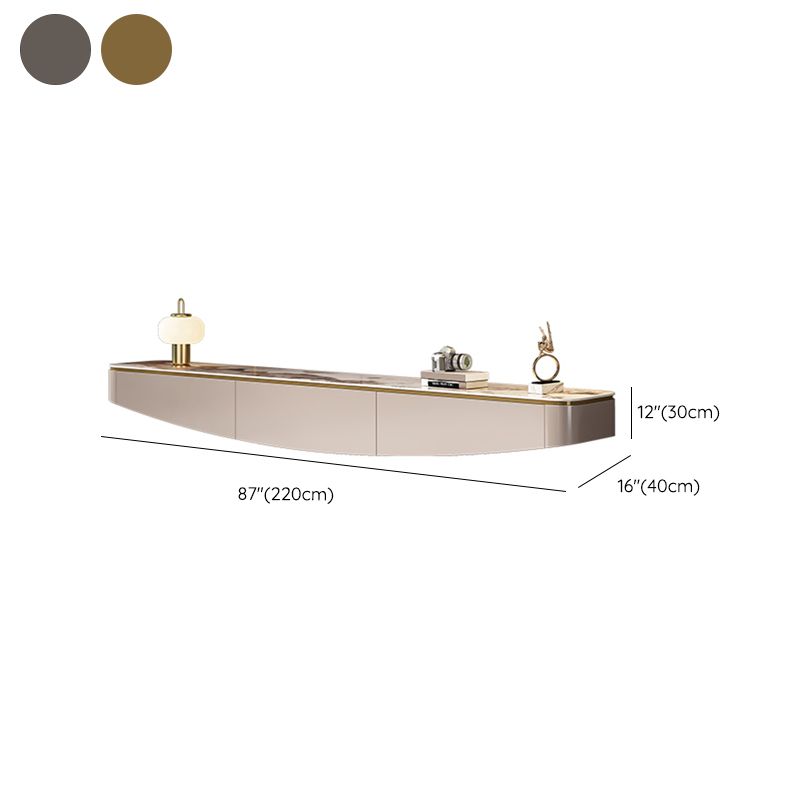 Modern Media Console TV Stand Stone TV Stand Console with 3 Drawers Clearhalo 'furn' 'furn_tv_stands_entertainment_centers' 'Furniture' 'Living Room Furniture' 'TV Stands & Entertainment Centers' 'TV Stands & Media Storage Furniture' 'tv_stands_entertainment_centers' 1200x1200_4449ffe0-d279-4200-9d6d-e39b58963435