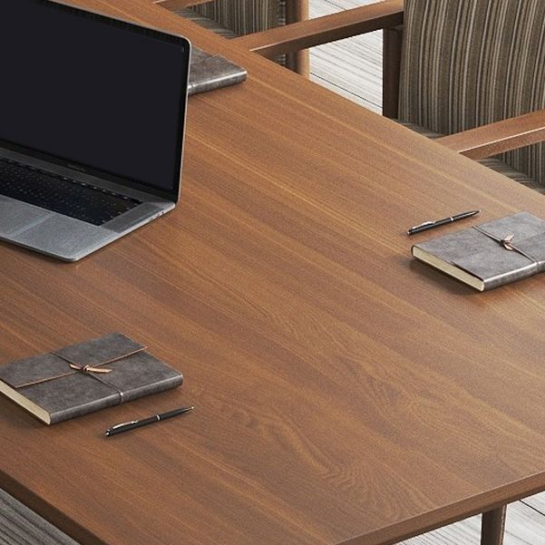 Mesa de reunión curva de la oficina en el hogar corrección de escritorio de estilo moderno