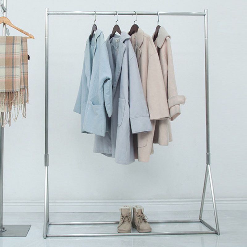 Industrial Style Coat Hanger Free Standing Stainless Steel Coat Rack