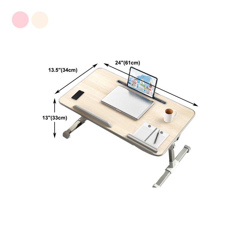 T-vorm schrijfde bureau eigentijds kunstmatig hout en metalen kantoor bureau vouwen verstelbaar
