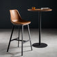 Industrial Round Wood Indoor Pub Bar Table Steel Single Pedestal Bar Dining Table Clearhalo 'Bar Furniture' 'Bar Tables' 'bar_tables' 'furn' 'furn_bar_tables' 'Furniture' 'furniture_bar_tables' 'Kitchen & Dining Furniture' 1200x1200_444dd285-05b0-4556-8185-97135c11858a
