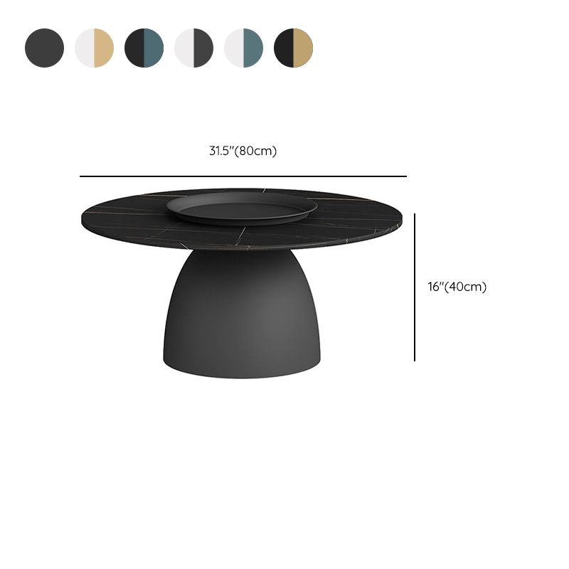 Mid-Century Modern Pedestal Metal Tray Top Round Single Coffee Table Clearhalo 'Coffee & Accent Tables' 'Coffee Tables' 'coffee_tables' 'furn' 'furn_coffee_tables' 'Furniture' 'Living Room Furniture' 1200x1200_444e02fb-d72d-4ba2-8f4a-89e572d020c9