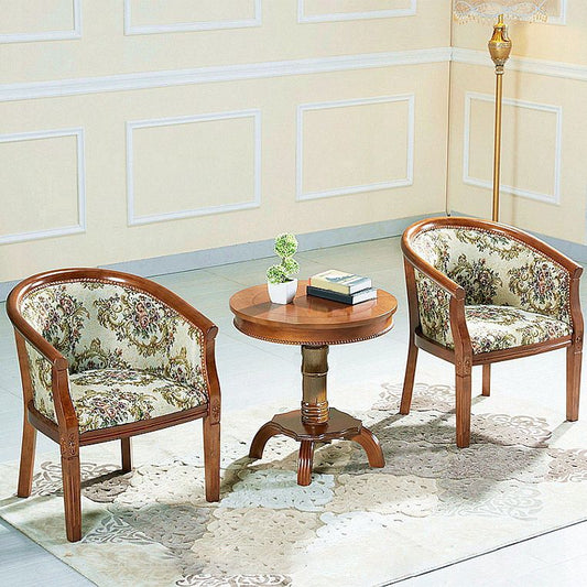 Silla de comedor de estilo tradicional silla de brazo de madera sólida para el hotel