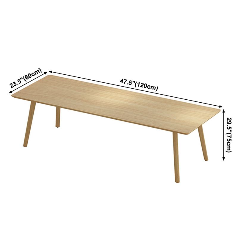 Solid Wood Contemporary Rectangular Dining Table Wood Top Table with 4 Legs Clearhalo ' dining_table' 'Dining Tables & Seating' 'Dining Tables' 'furn' 'furn_dining_table' 'Furniture' 'furniture_dining_table' 'Kitchen & Dining Furniture' 'kitchen&dining_furn' 'kitchen' 'kitchen_dining_table' 1200x1200_444ee2c8-c31c-40ff-9fb8-33e84d2f9351
