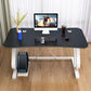 Contemporary Office Desk Cable Management Writing Desk with Metal Legs