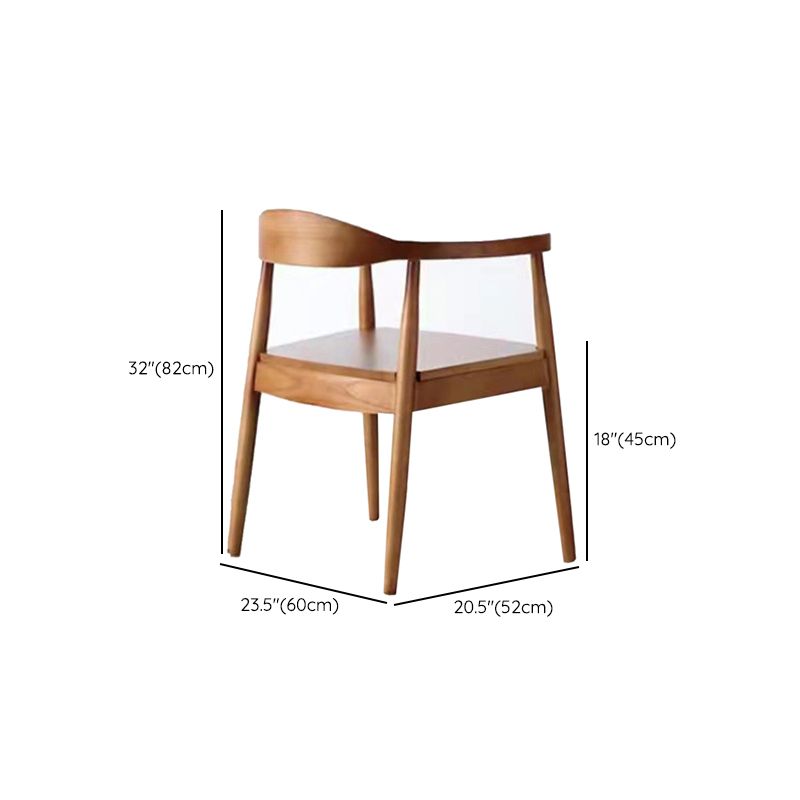 Zeitgenössischer Stil Armstuhl Holz offener Esstühle für Küche