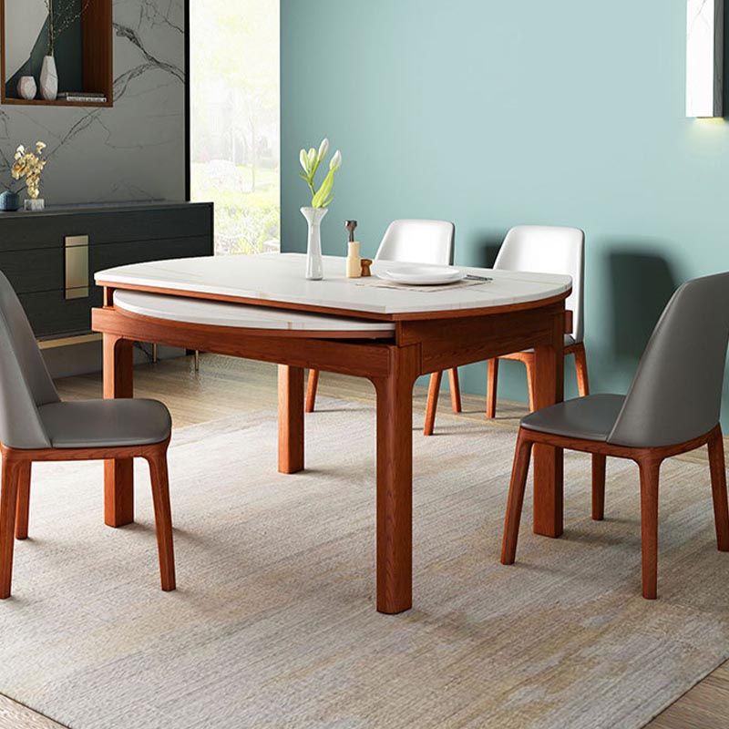 Stone Top Dining Table Contemporary Round Dining Table with 4 Legs Clearhalo 'Dining Tables & Seating' 'Dining Tables' 'dining_table' 'furn' 'furn_dining_table' 'Furniture' 'furniture_dining_table' 'Kitchen & Dining Furniture' 'kitchen' 'kitchen_dining_table' 1200x1200_445129a1-cd88-4725-ba88-8f613d02b7d8