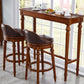 Brown Solid Wood Cocktail Bar Table Rectangle Footrest Indoor Bar/Dinette Table Clearhalo 'Bar Furniture' 'Bar Tables' 'bar_tables' 'furn' 'furn_bar_tables' 'Furniture' 'furniture_bar_tables' 'Kitchen & Dining Furniture' 'kitchen&dining_furn' 'kitchen' 1200x1200_44518912-6a84-4df8-a8d7-6cc078aabf29