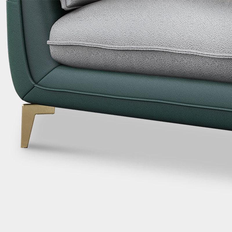 Scandinavian Faux Leather Sofa and Chaise L-Shape Sectional with Storage Clearhalo 'furn' 'furn_sectionals' 'Furniture' 'furniture_sectionals' 'kitchen' 'kitchen_sectionals' 'Living Room Furniture' 'Sectionals' 1200x1200_4455701f-4556-4192-9078-b38de67b8c91