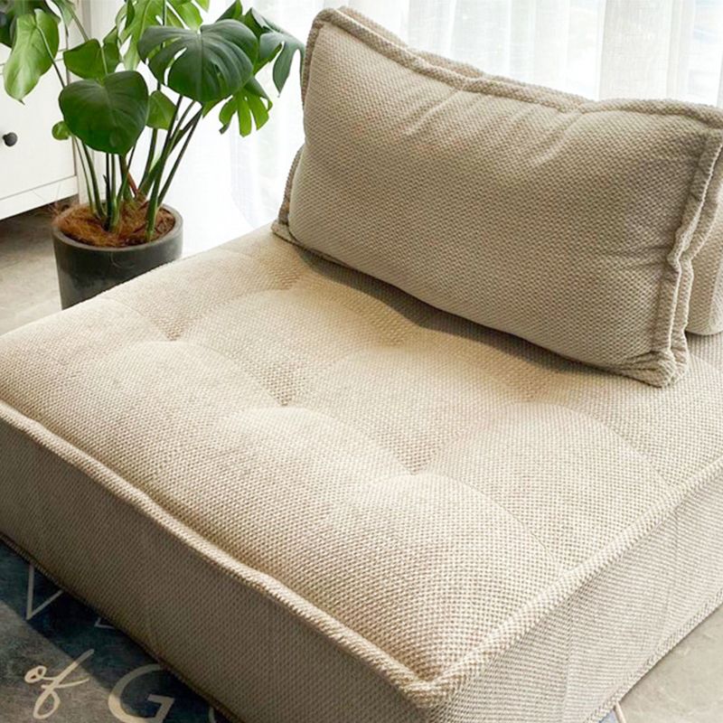 Linen Chair 31.4" L x 31.4" W x 27.5" H Armless Chair for Living Room Clearhalo 'Accent Chairs' 'accent_chairs' 'Chairs & Seating' 'furn' 'furn_accent_chairs' 'Furniture' 'Living Room Furniture' 1200x1200_44561106-f9b9-4f02-902a-7c6aaaac0d8f