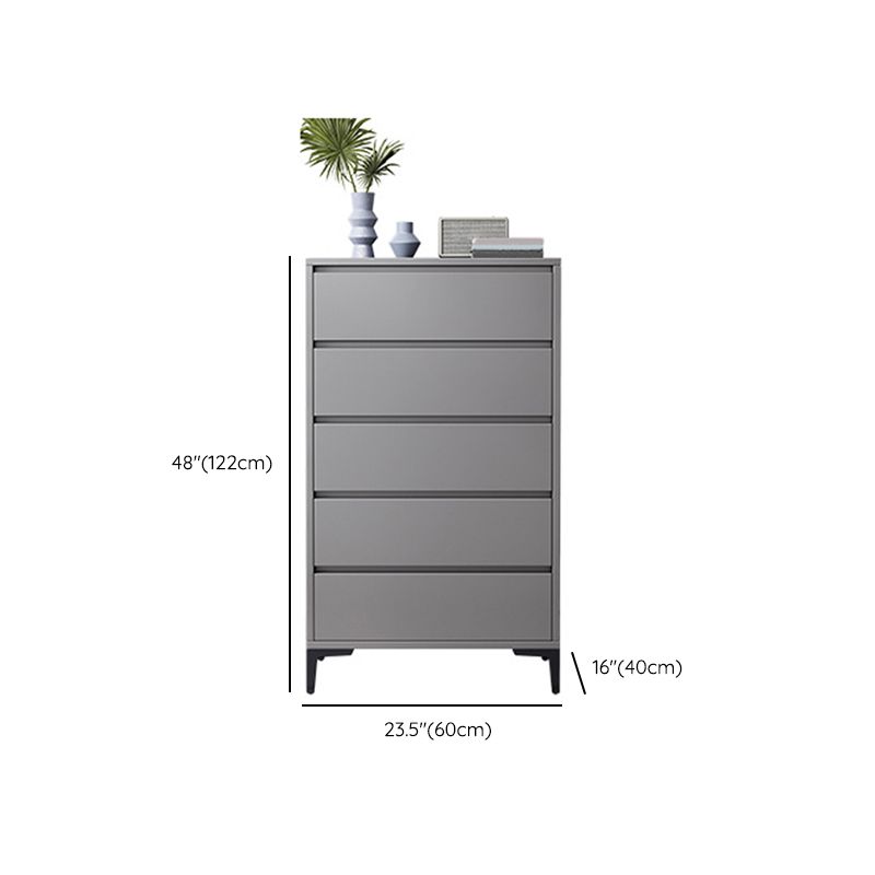 Contemporary Engineered Wood Storage Chest Bedroom Chest in Gray with Drawers Clearhalo 'Bedroom Furniture' 'Dressers & Chests' 'dressers_chests' 'furn' 'furn_dressers_chests' 'Furniture' 1200x1200_445614e3-77a4-4faf-a171-d75637d39628