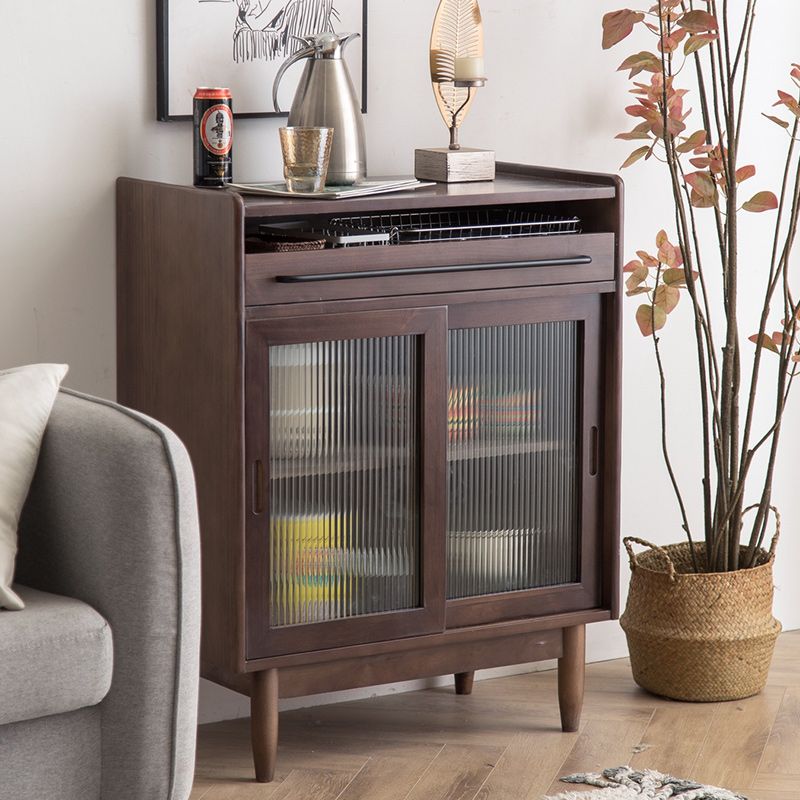 Serveur à manger en bois massif moderne buffet à 1 porte pour salle à manger