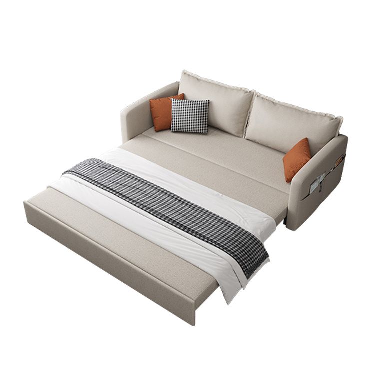 Pillow Included Sofa Futon Foldable Cushion Back Sleeper Sofa with Storage Clearhalo 'furn' 'furn_futons' 'Furniture' 'Futons & Daybeds' 'Futons' 'Living Room Furniture' 1200x1200_445b33c3-4f07-49dd-b0a4-c5f5a564cfa6