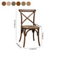 Farmhouse Wood Dining Room Chairs Cross Back Side Armless Chairs for Restaurant Use Clearhalo ' kitchen&dining_furn' 'Dining Chairs' 'Dining Tables & Seating' 'dining_chair' 'furn' 'furn_dining_chair' 'Furniture' 'furniture_dining_chair' 'Kitchen & Dining Furniture' 'kitchen' 1200x1200_445c2802-ce67-4b62-8a18-4eb5e8b3ddca