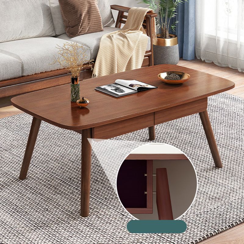 Modern 4 Legs Cocktail Table Rectangular Coffee Table with Drawers Clearhalo 'Coffee & Accent Tables' 'Coffee Tables' 'coffee_tables' 'furn' 'furn_coffee_tables' 'Furniture' 'furniture_coffee_tables' 'Living Room Furniture' 1200x1200_445c750a-7dcb-4cfa-8b2f-b79a0d9ca6fd