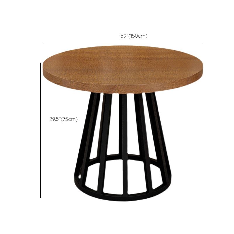 Modern Solid Wood Dining Table Metal Dining Site Table for Home Use Clearhalo 'Dining Tables & Seating' 'Dining Tables' 'dining_table' 'furn' 'furn_dining_table' 'Furniture' 'Kitchen & Dining Furniture' 1200x1200_445d2404-5b4b-4a19-a305-6ea8055ab378