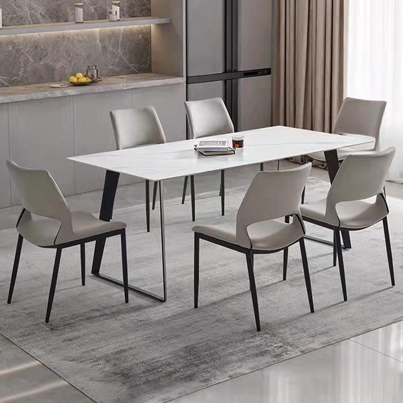 Armless Dining Chairs Contemporary Open Back Dining Side Upholstered Furniture Clearhalo 'Dining Chairs' 'Dining Tables & Seating' 'dining_chair' 'furn' 'furn_dining_chair' 'Furniture' 'Kitchen & Dining Furniture' 1200x1200_445d5fd0-2b99-4cb5-847e-bc67bbdea69f
